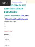 Cts Automata Fix Previous Error Debugging: Cognizant Telegram Group