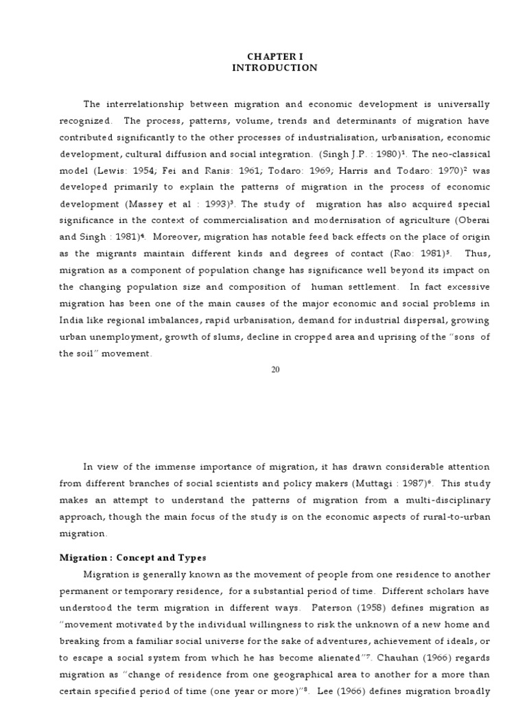 Economic Impact of Rural-to-Urban Migration | PDF | Human Migration ...