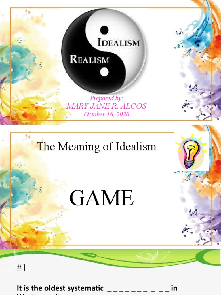 Understanding Idealism in Philosophy | PDF | Idealism | Philosophical ...