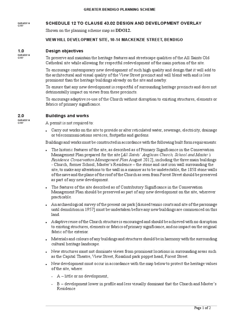 Planning Scheme PDF Art Media Buildings And Structures