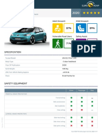 Euroncap 2020 VW Id3 Datasheet