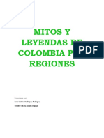 Mitos y Leyendas de Colombia Por Regiones