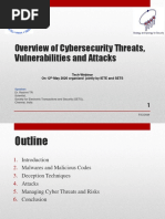 IETE-COE - PPT - Overview of Cybersecurity Threats, Vunerabilities and Attacks