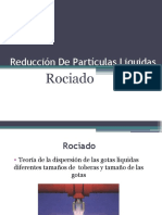 Reduccion de Particulas Liquidas