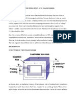 EFFECTS OF HEAT ON THE EFFICIENCY OF A TRANSFORMER