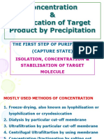 Concentration & Purification of Target Product by Precipitation