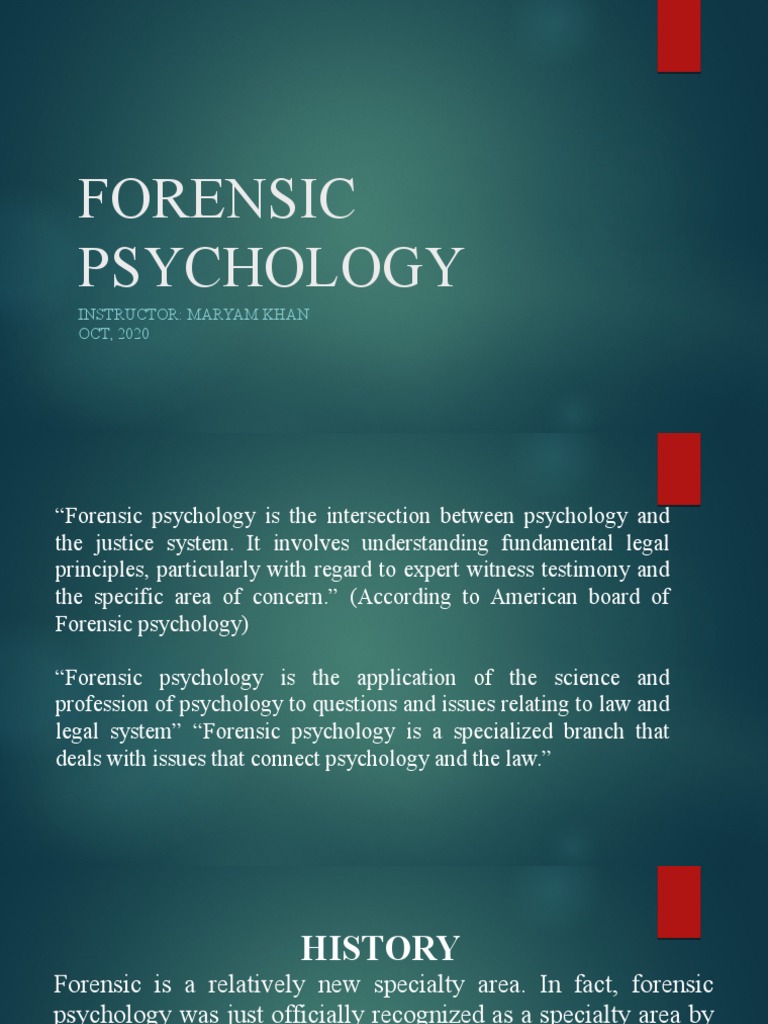 Forensic Psychology Overview and Careers | PDF | Positive Psychology ...