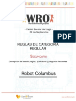 Reglas Secundaria WRO 2016