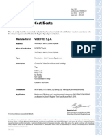 Type Approval Certificate: Manufacturer Videotec S.P.A