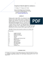 Some Physical Properties of Chick Pea Split (Cicer Arietinum L.)