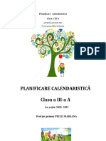 Planificare Calendaristica An Scolar 2020 2021