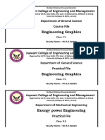 Course File Engineering Graphics: Jaywant College of Engineering and Management