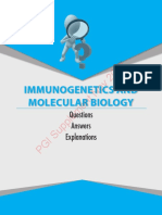 Immunogenetics and Molecular Biology: Questions Answers Explanations