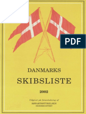 Tålmodighed kassette abort Skibsliste: Danmarks | PDF
