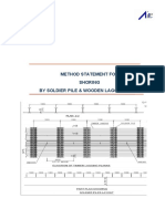 Method Statement For Shoring by Means of Soldier Pile - DLF