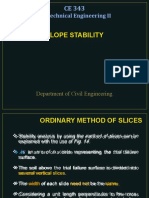 Slope Stability: Geotechnical Engineering II