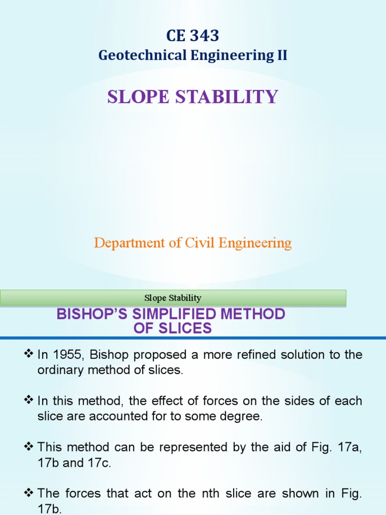 Slope Stability 07 | PDF | Applied And Interdisciplinary Physics | Soil ...
