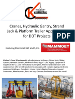 Cranes, Hydraulic Gantry, Strand Jack & Platform Trailer Applications For DOT Projects
