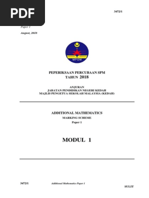 Kertas 1 Pep Percubaan Spm Kedah 2018 Pdf Pdf