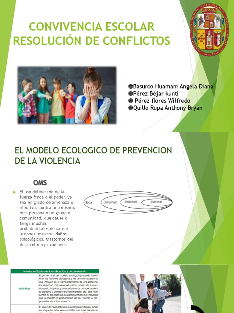 Convivencia Escolar y Resolucion de Conflictos | PDF | Violencia ...
