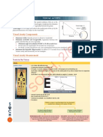 Visual acuity measurement and tests