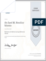 Abu Sayed Md. Mostafizur Rahaman: Course Certificate