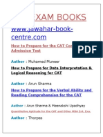 Best CAT Exam Preparation Books for Quant, DI & LR Sections