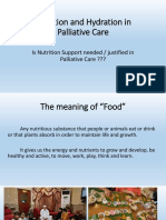 Nutrition and Hydration in Palliative Care