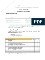 Solid Waste Management General Information: Sta .Cruz Angat