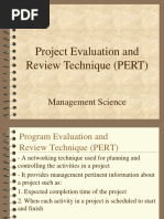 Project Evaluation and Review Technique (PERT) : Management Science