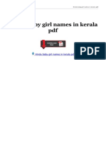 Hindu Baby Girl Names in Kerala PDF Hindu Baby Girl Names in Kerala PDF