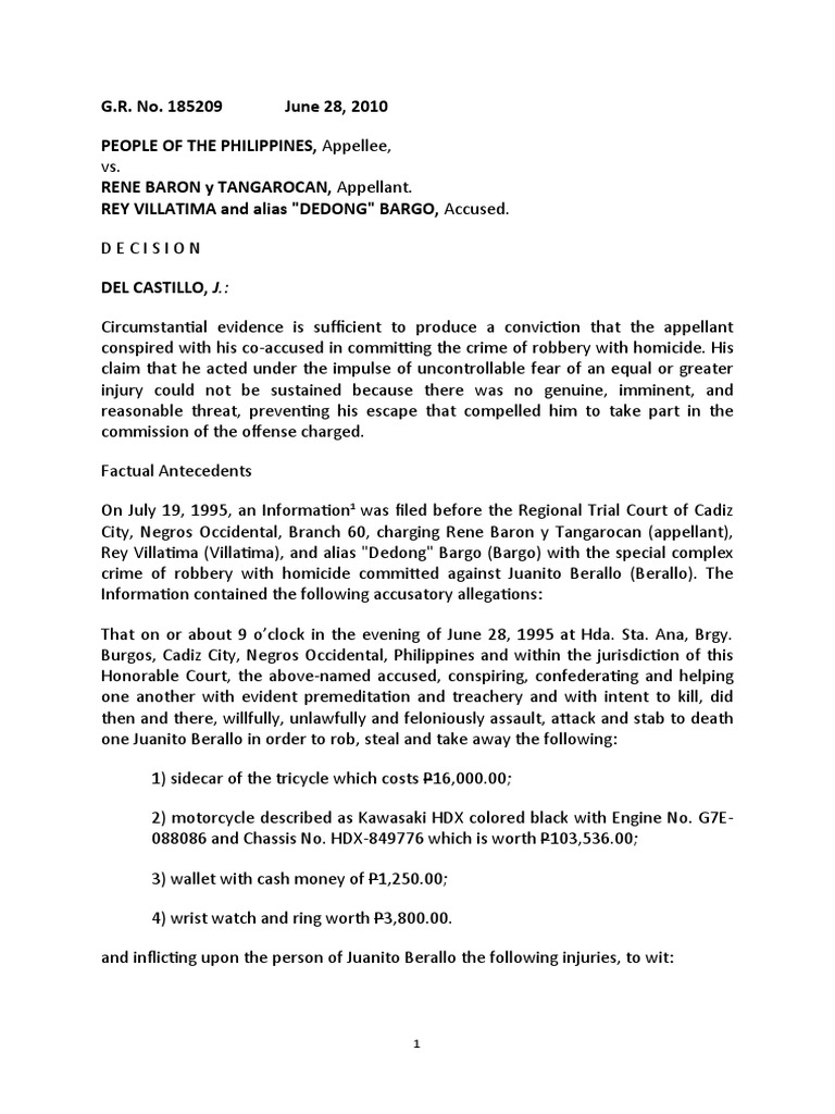 Case PDF Circumstantial Evidence Damages