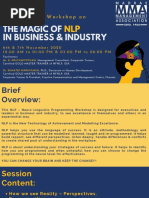 Magic of NLP in Business & Industry