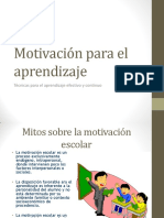 Motivación para El Aprendizaje