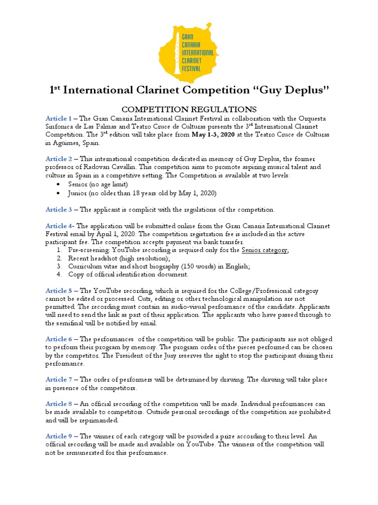 International Competition Guy Deplus PDF Descargar gratis