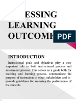 Assessing Learning Outcomes