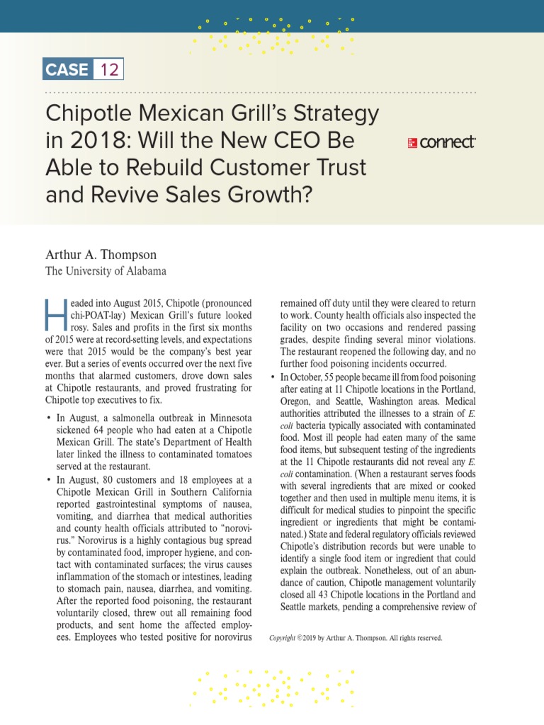 Chipotle Mexican Grill's Strategy in 2018: Will The New CEO Be Able To ...