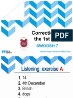 SWOOSH 7 Listening Reading Grammar Writing Speaking Exercises
