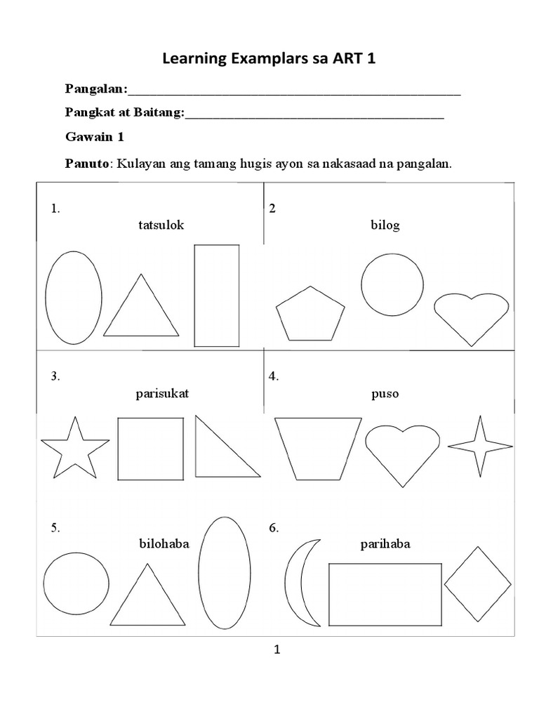 Art1 Q1 Week2 | PDF