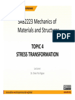 SAB2223 Mechanics of Materials and Structures Stress Transformation