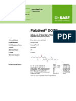 Palatinol Dotp: Petrochemicals Plasticizers Technical Information