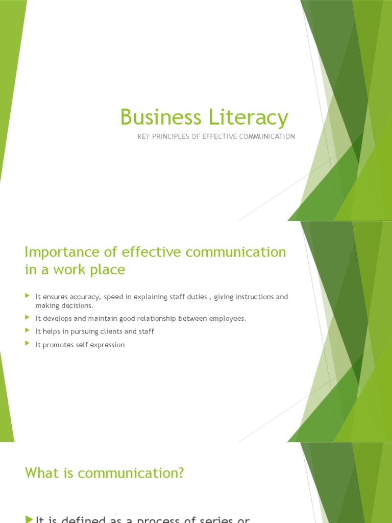 Key Principles of Effective Communication | PDF | Nonverbal