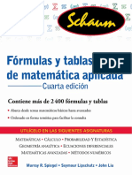 Formulas y Tablas de Matematica Aplicada PDF