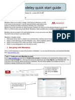 Mendeley Quick Start Guide: UCL Library Services