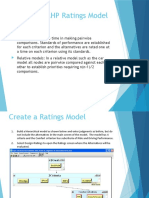 Create An AHP Ratings Model