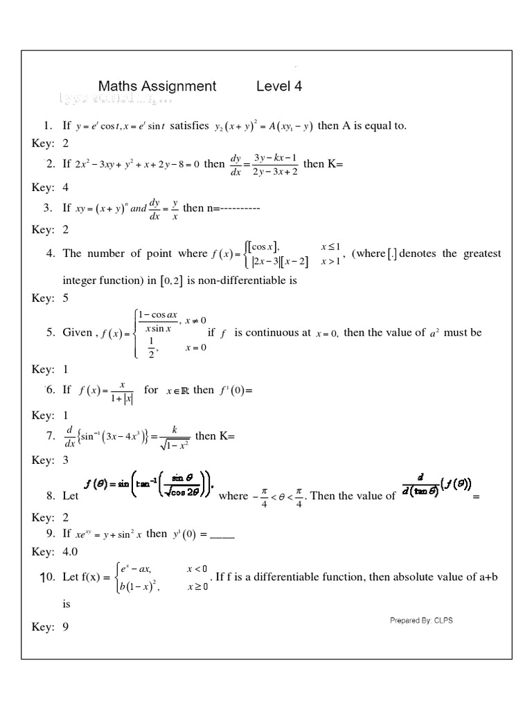 Mathematical Problems On Trigonometry And Calculus Pdf