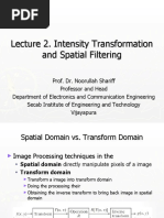 Lecture 2. Intensity Transformation and Spatial Filtering