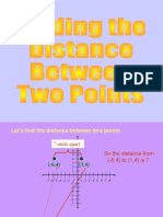 Finding the Distance Between Two Points Formula