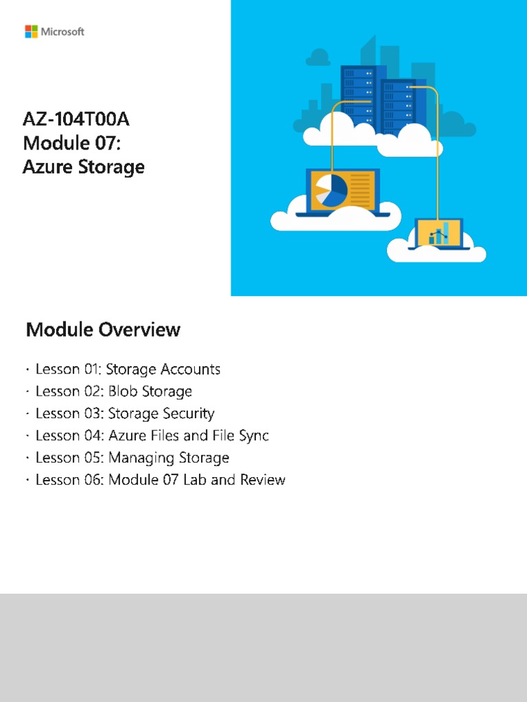AZ 104T00A Module - 07 | PDF | Computer Data Storage | Replication ...