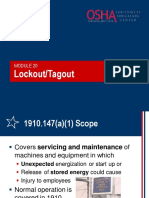 OSHA Training for Lockout Tagout